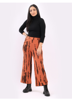 Made In Italy Tie And Dye Relaxed Fit Wide Leg Trouser